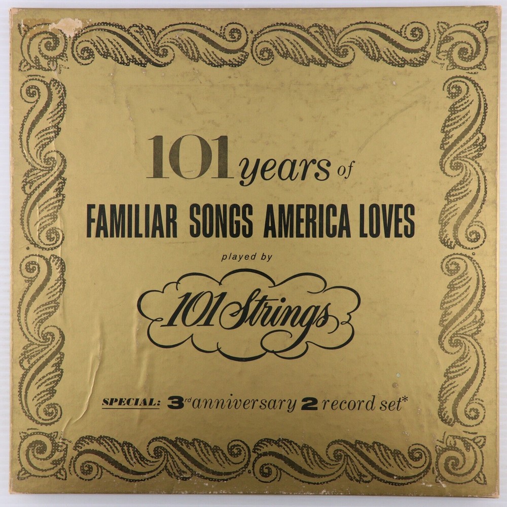 101 Strings – 101 Years of Familiar Songs America Loves LP 2-Record Box Set 2RS